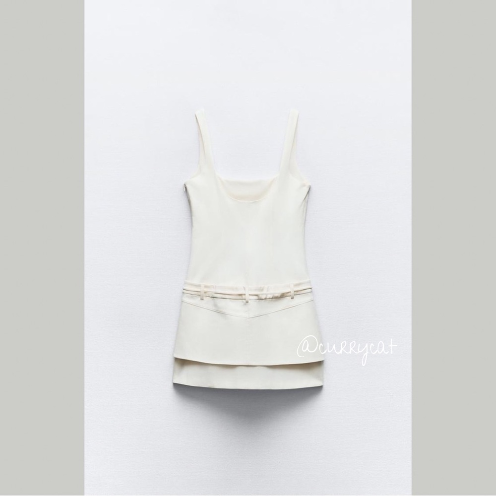 Zara BELTED FITTED DRESS - Picture 5 of 9